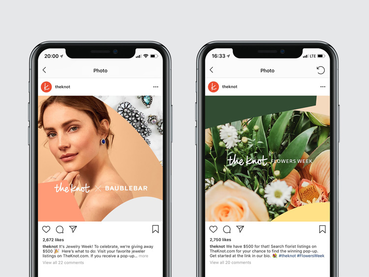 TheKnot婚禮策劃服務公司品牌形象升級改造案例，方案涉及廣告語和logo設計 