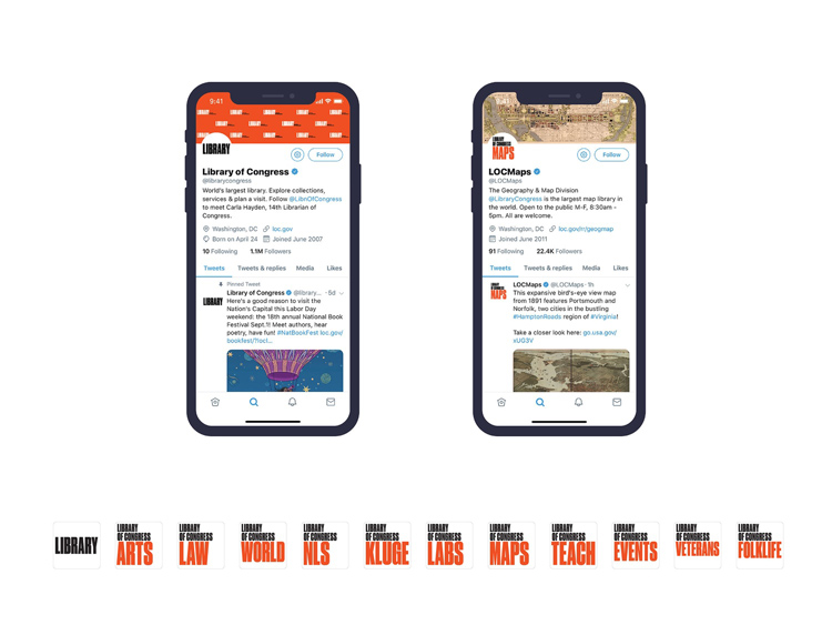 美國國會圖書館視覺vi設計內容分析
