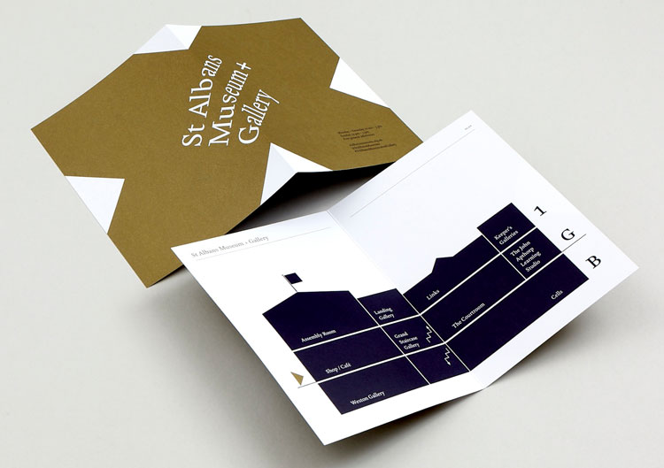 圣奧爾本斯博物館和畫廊設計了品牌形象設計和標識系統設計