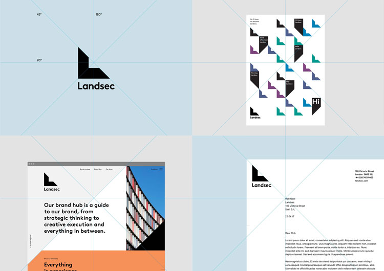 Landsec商業(yè)地產(chǎn)公司品牌命名和品牌vi形象設(shè)計
