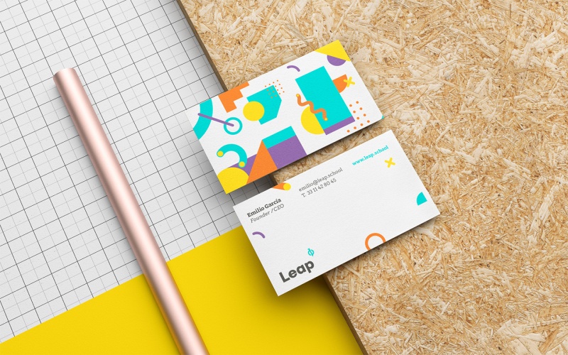 Leap教育培訓學校vi設計，字體logo設計