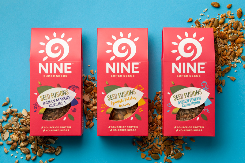9Nine零食品牌logo設(shè)計(jì),食品包裝設(shè)計(jì)