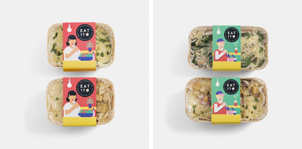 17號餐廳插畫形象設計