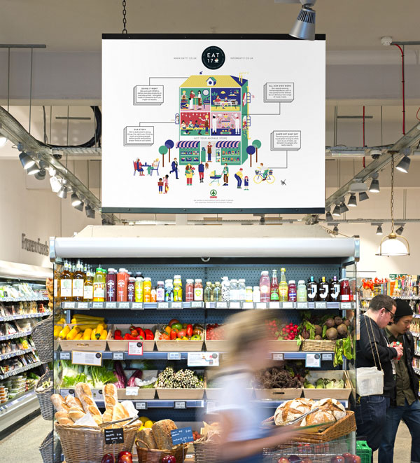 17號餐廳插畫形象設計