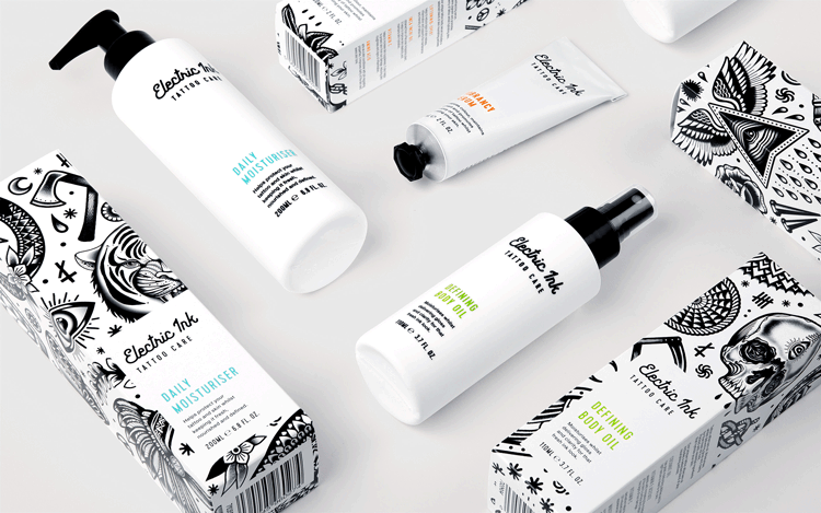 紋身護(hù)理品牌Electric Ink視覺識別設(shè)計(jì)