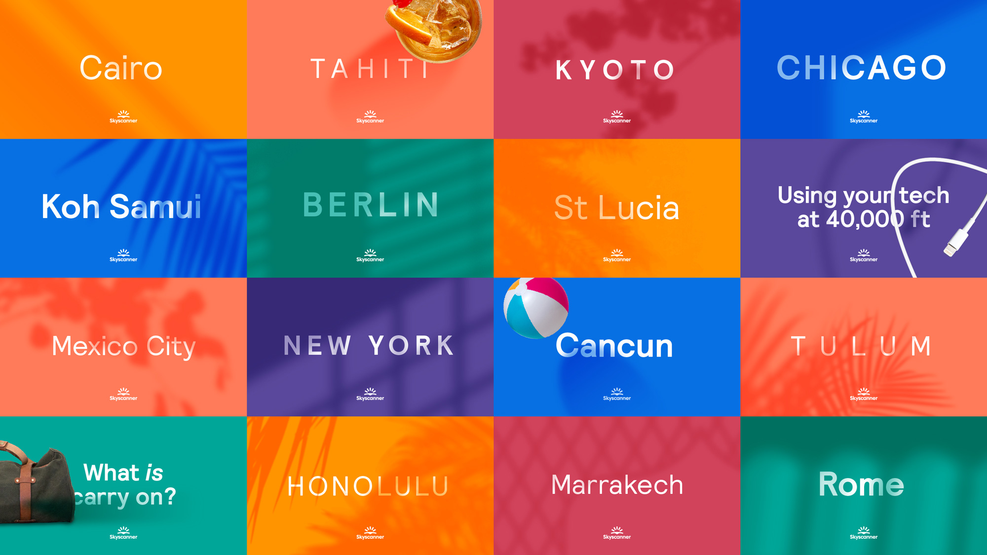 攜程旗下在線旅游預訂服務平臺Skyscanner公司vi設計